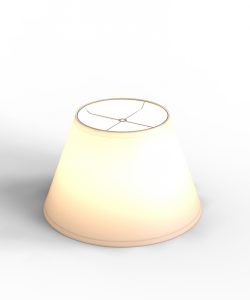 Tapered round commercial replacement lamp shade