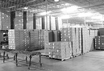 East and West Coast distribution centers for commercial lighting fulfillment