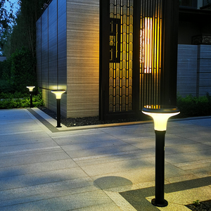 External Low Voltage 3W Led Solar Bollard Garden Lights Illuminated Landscape Lighting Commercial IP65