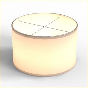 Commercial drum lamp shade replacement for hospitality lighting