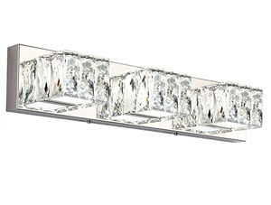 Modern Crystal Wall Sconces IP44 Stainless Frame