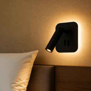 Aluminum LED Hotel Bedside Dual-Switch Light