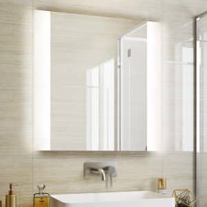 CM8030 custom framed lighted mirror