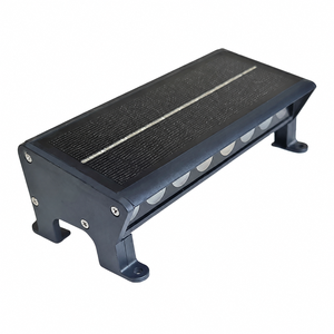 IP66 Solar LED Step Light High Bright PC Tempered Glass Outdoor Deck Lamp
