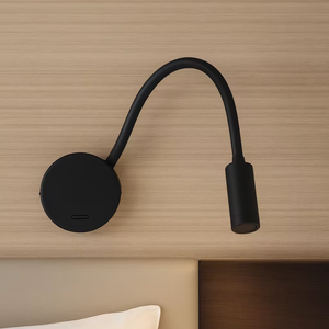 3W Snake Gooseneck Reading Headboard Lamp