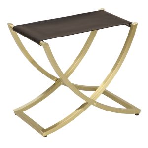 Style LR-125 Brushed Metal Hotel Luggage Stand