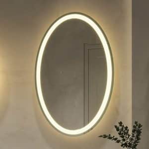 CM8032 oval illuminated mirror for guest bathrooms