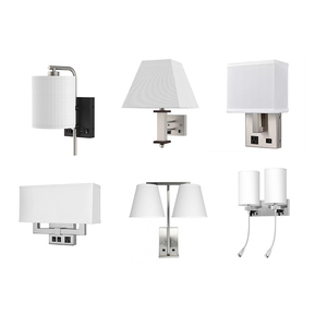 Brushed Nickel Wall Mounted Headboard Sconce