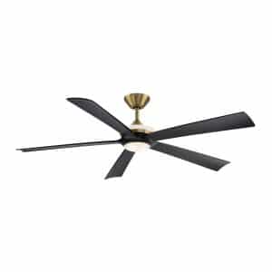 Style FN8609 Soft Brass Hotel Ceiling Fan